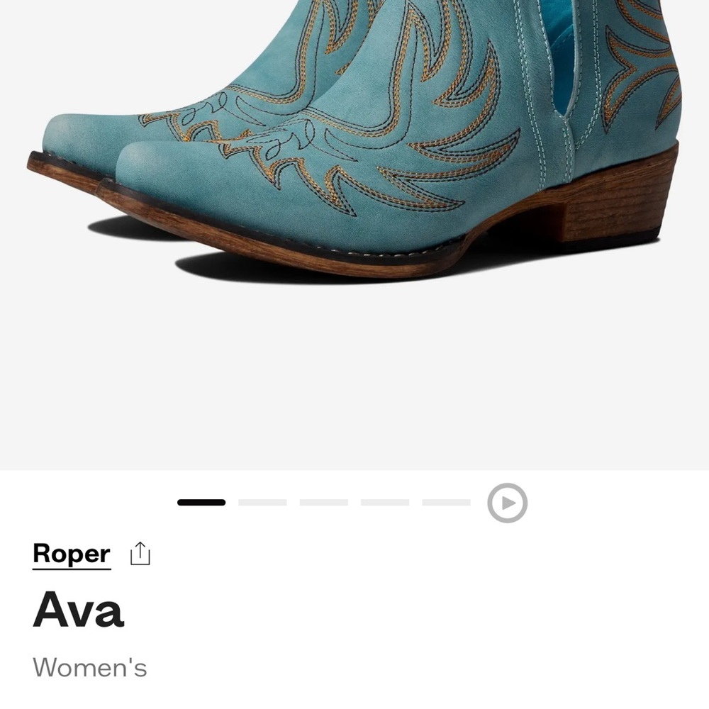 Roper Women's Blue Ankle Booties